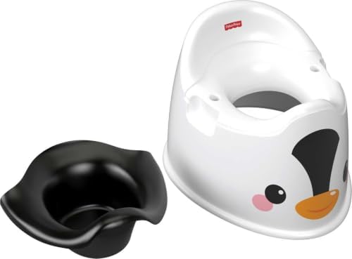 Fisher-Price Toddler Toilet Penguin Potty Training Seat, Portable Chair with…