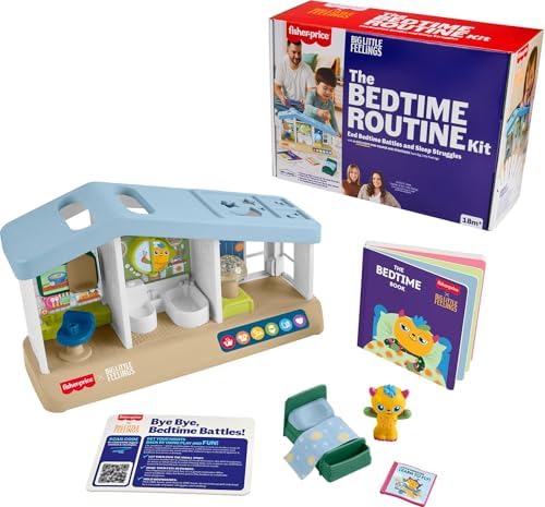 Fisher-Price Toddler Toys Big Little Feelings Bedtime Routine Kit, 4-Piece…