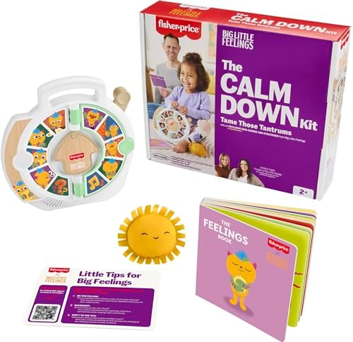 Fisher-Price Toddler Toys Big Little Feelings Calm Down Kit, 4-Piece Set of…