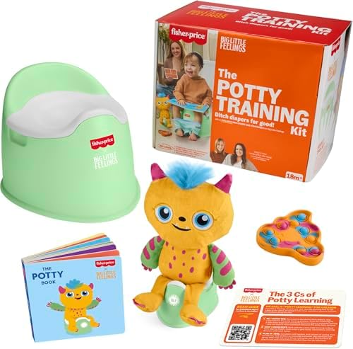 Fisher-Price Toddler Toys Big Little Feelings Potty Training Play Kit,…