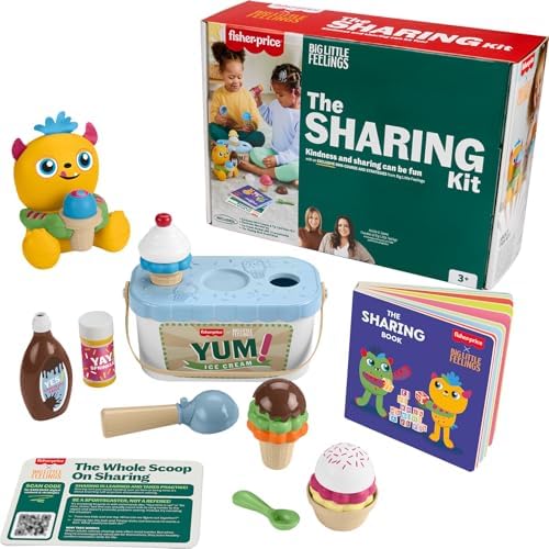 Fisher-Price Toddler Toys Big Little Feelings Sharing Kit, 18-Piece Set of…